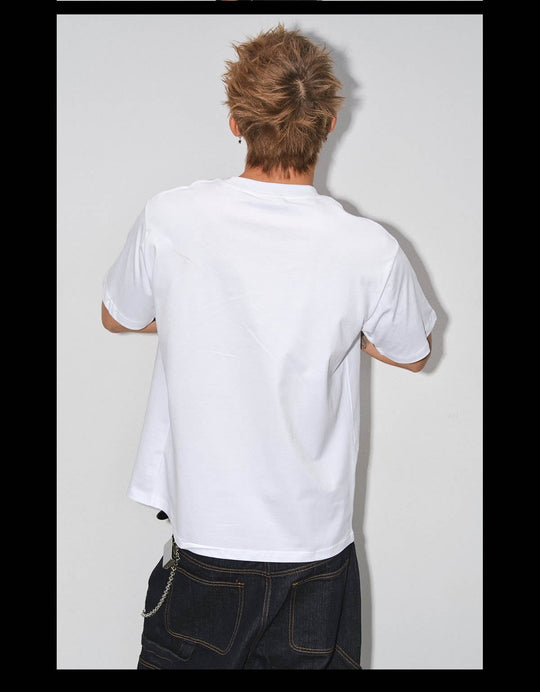 NOVACAM Cash Flow Letter Print Short Sleeve Tee | Face 3 Face