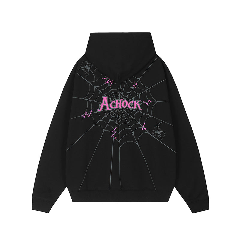 Achock Spider Web Foam Hoodie