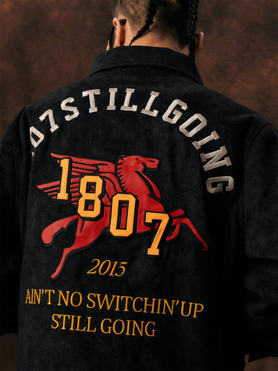 1807 Pegasus Patch Embroidered Jacket | Face 3 Face