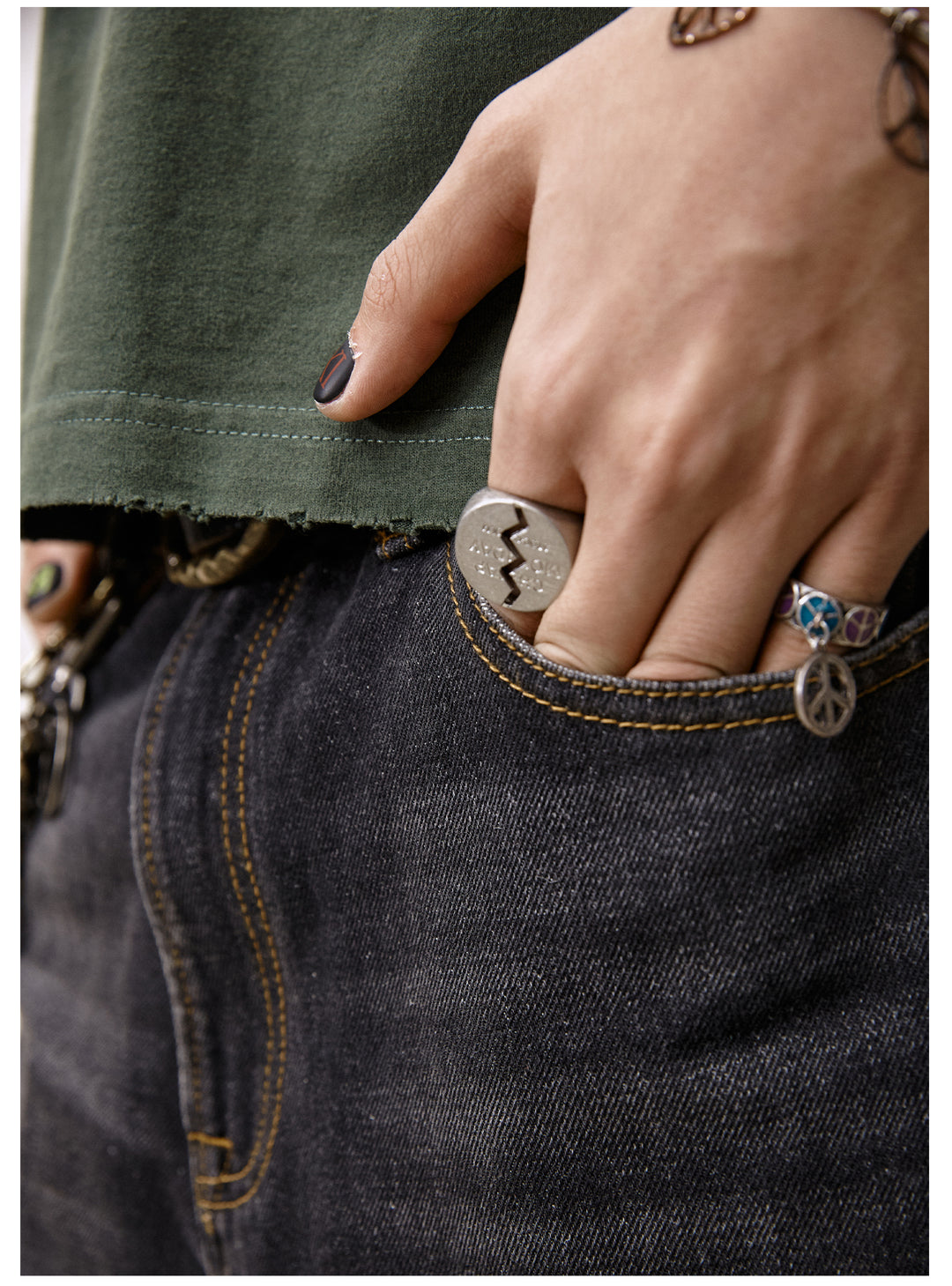 Remedy Dot Print Washed Tee | Face 3 Face