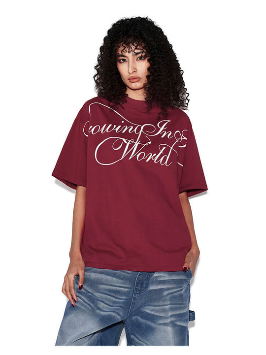F3F Select Large Calligraphy Print Tee | Face 3 Face