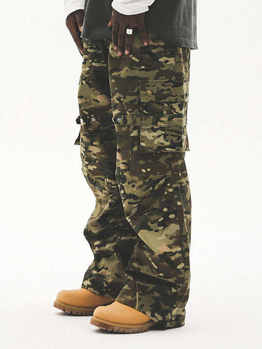 UNTILWERICH Military Camouflage Paratrooper Work Pants | Face 3 Face