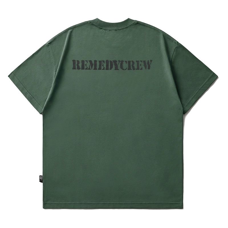 Remedy Military Stencil Print Tee | Face 3 Face