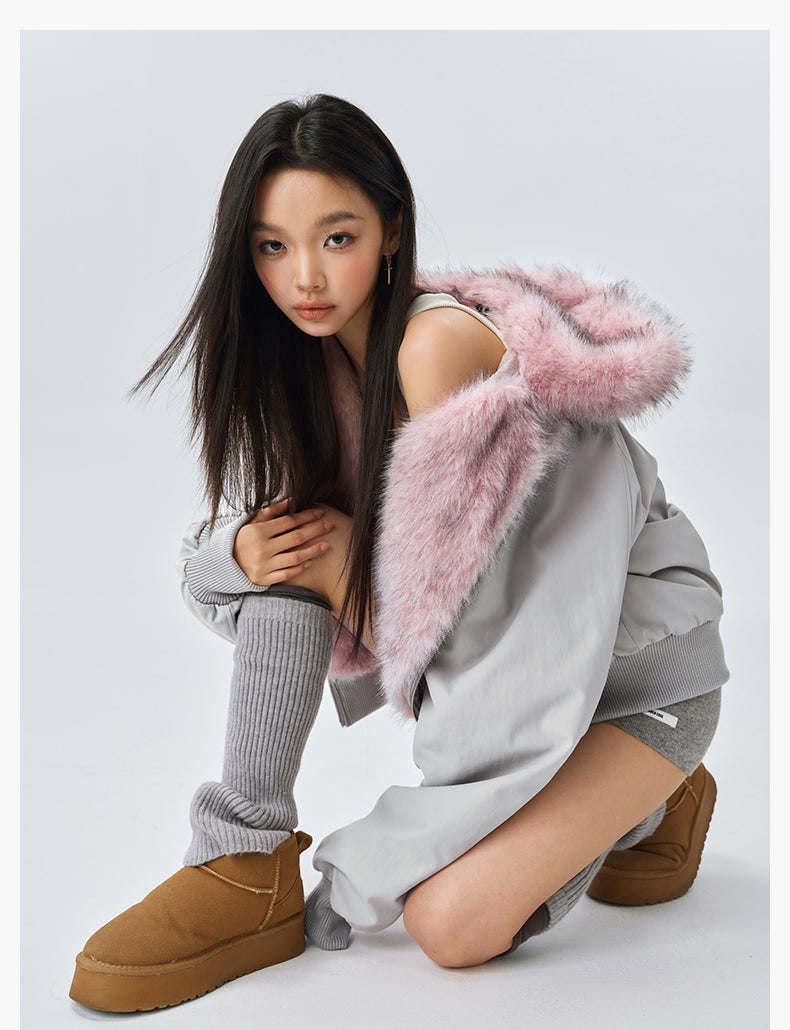 MEDM Fur-Lined Hooded Jacket | Face 3 Face