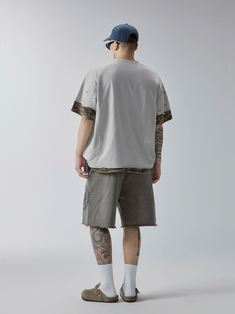 F2CE Deconstructed Layered Camouflage Tee | Face 3 Face
