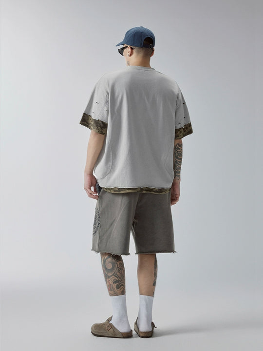 F2CE Deconstructed Layered Camouflage Tee | Face 3 Face