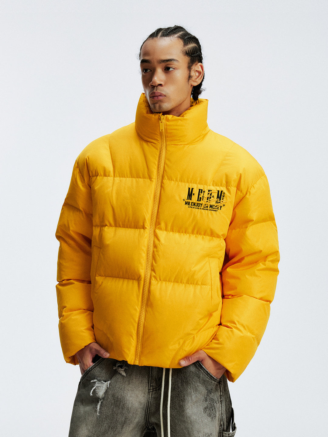 MEDM Honeycomb Pattern Down Jacket | Face 3 Face
