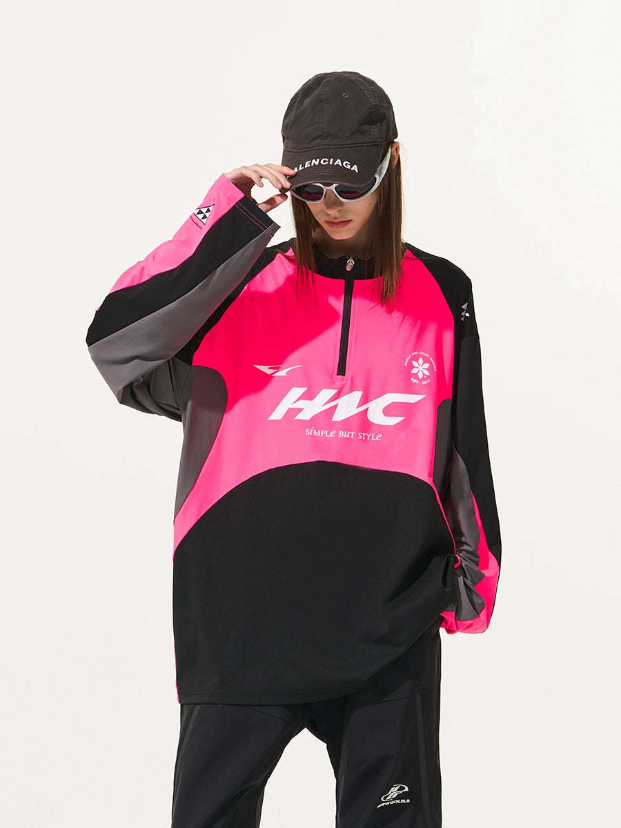 Harsh and Cruel Cycling Colorblock Zipper Tee