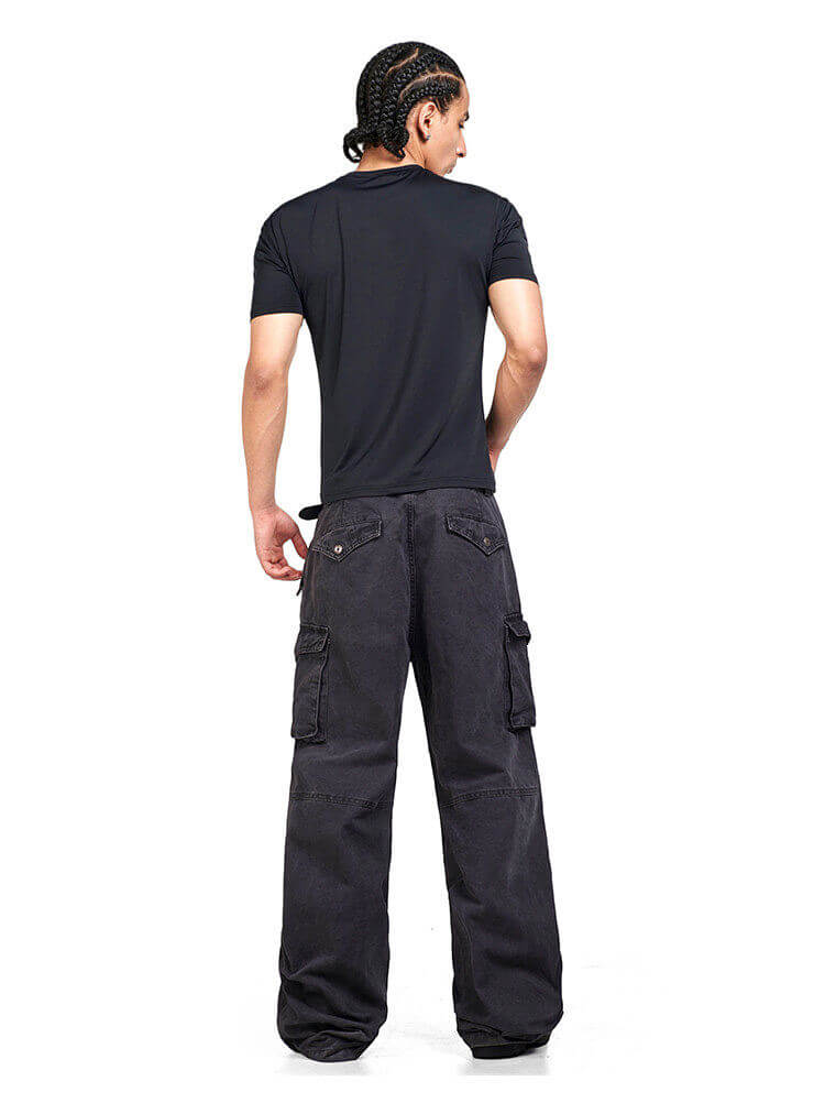 F3F Select Relaxed Fit Washed Utility Cargo Pants