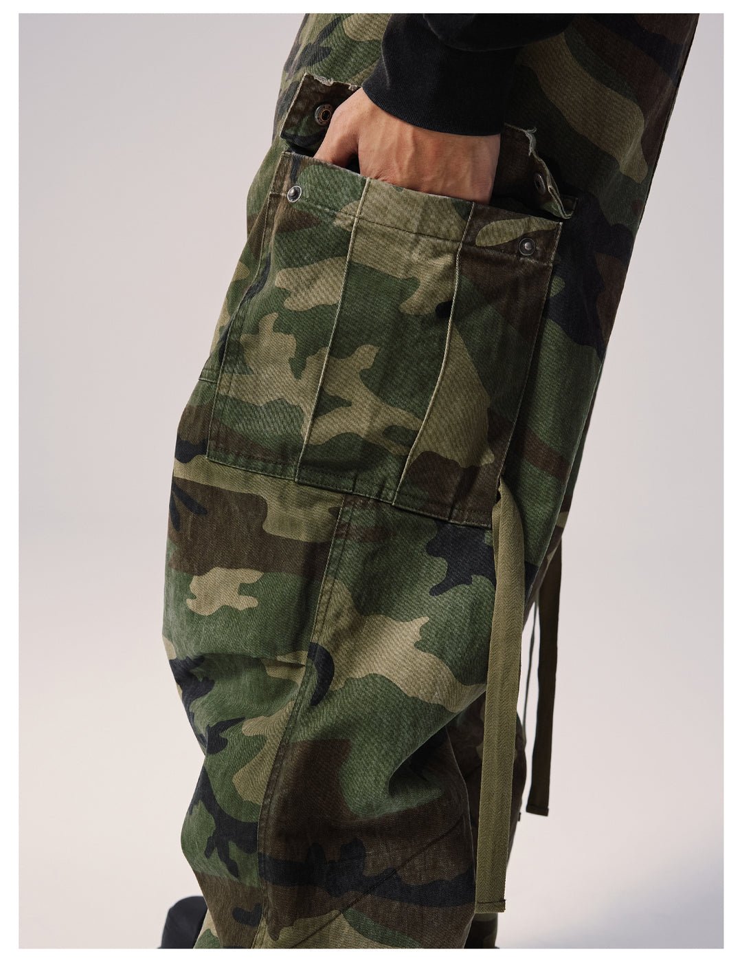 Remedy Distressed Camouflage Work Cargo Pants | Face 3 Face
