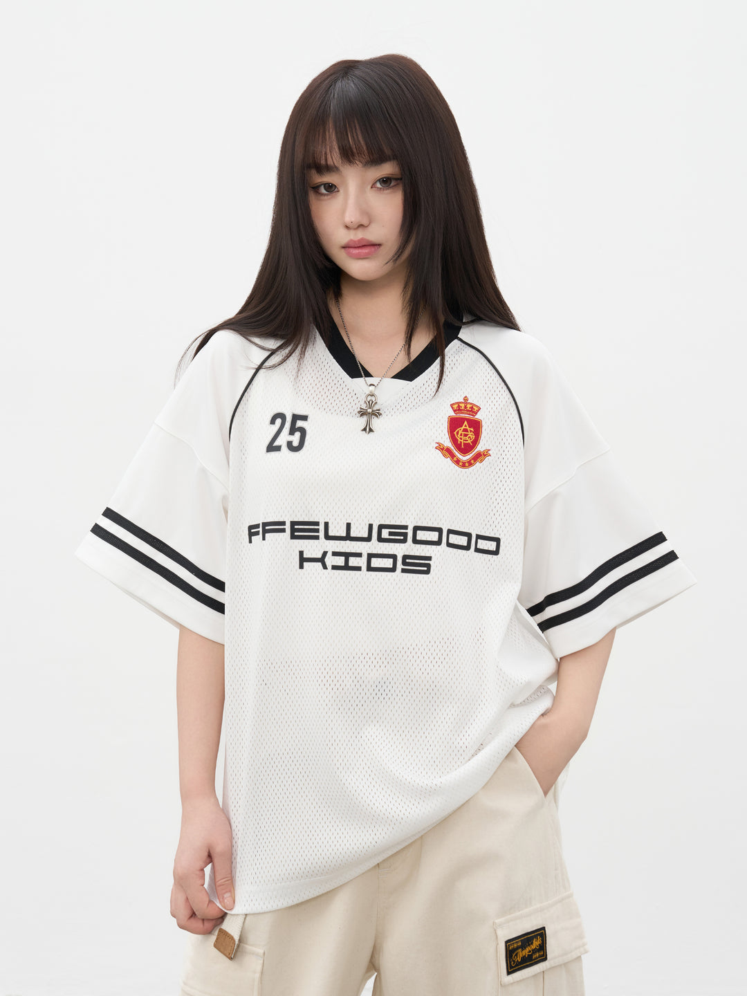 AFGK Badge Mesh Jersey Tee | Face 3 Face