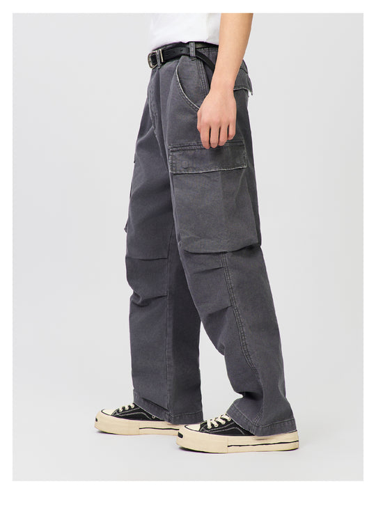 S45 Distressed Utility Cargo Pants | Face 3 Face