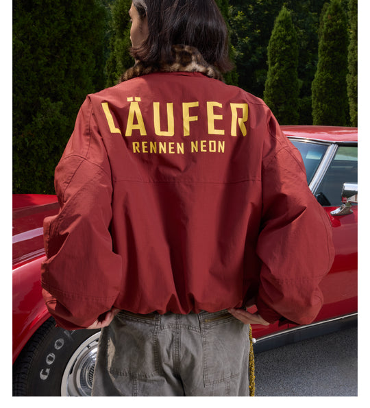 S45 Leopard Fur Lined Nylon Tactical Jacket | Face 3 Face