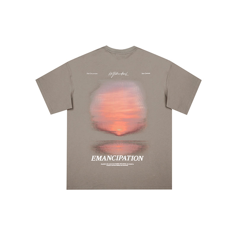 Harsh and Cruel Sunset Handwriting Logo Tee
