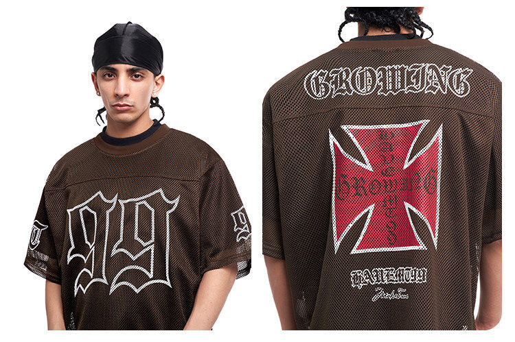 F3F Select 99 Cross Print Mesh Short Sleeve Jersey | Face 3 Face