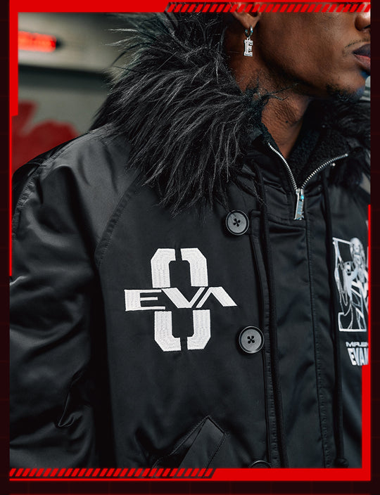 MEDM x EVA Unit-00 Famous Scene Bomber Down Jacket | Face 3 Face