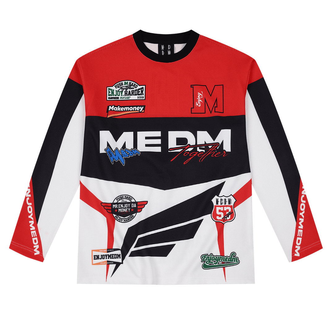 MEDM Biker Color Block Waffle Long Sleeve Jersey | Face 3 Face