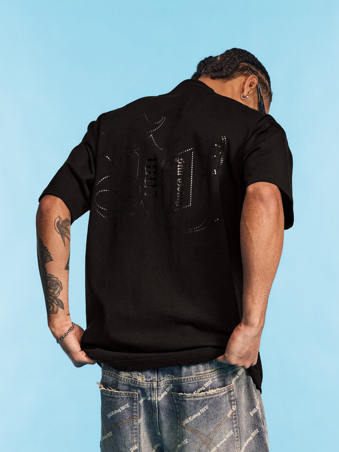 1807 Glossy Logo Print Tee | Face 3 Face