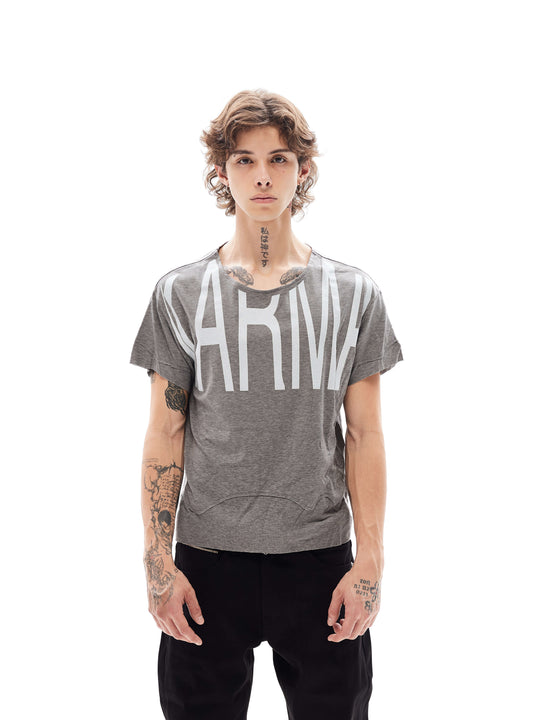 KARMANISTIC Glitter Logo Print Loose Fit Tee | Face 3 Face