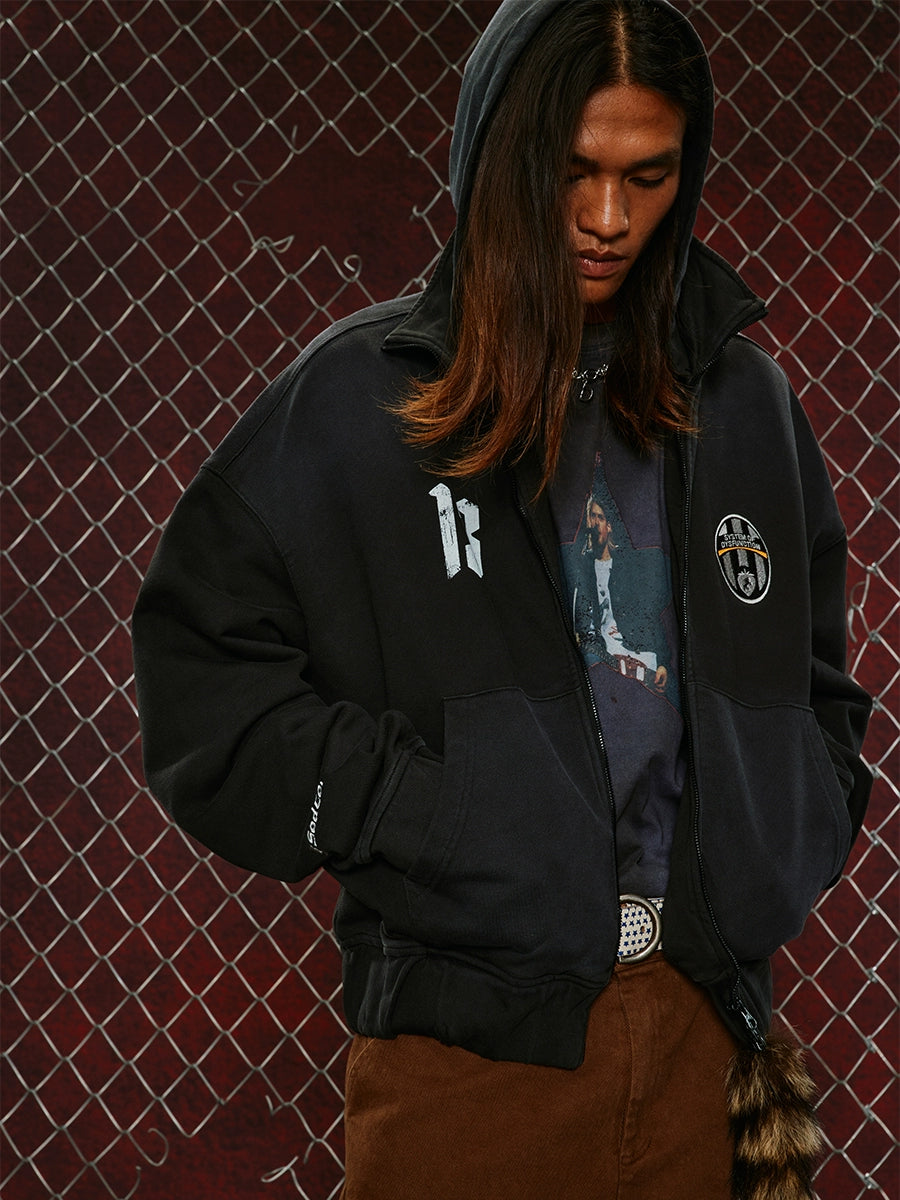 SOD Co. Soccer Layered Zip Up Hoodie | Face 3 Face