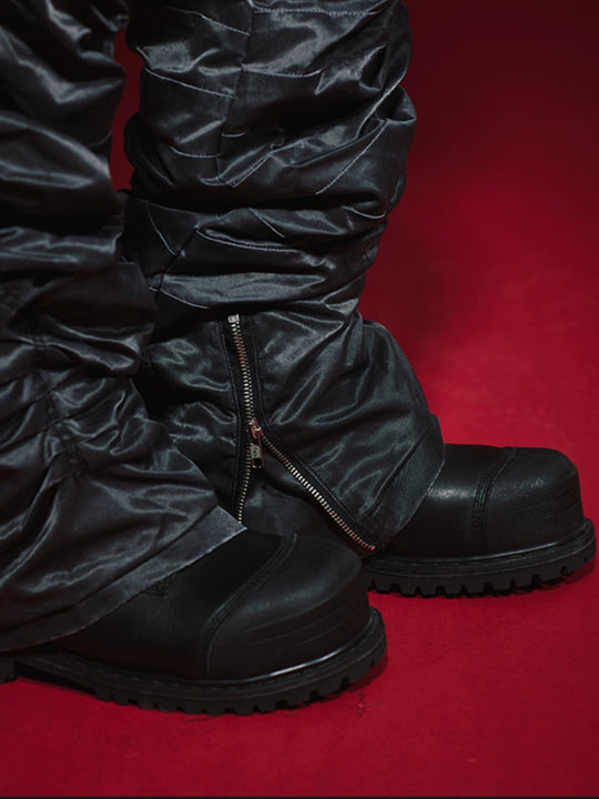 Remedy Heavy Pleated Zipper Pants | Face 3 Face