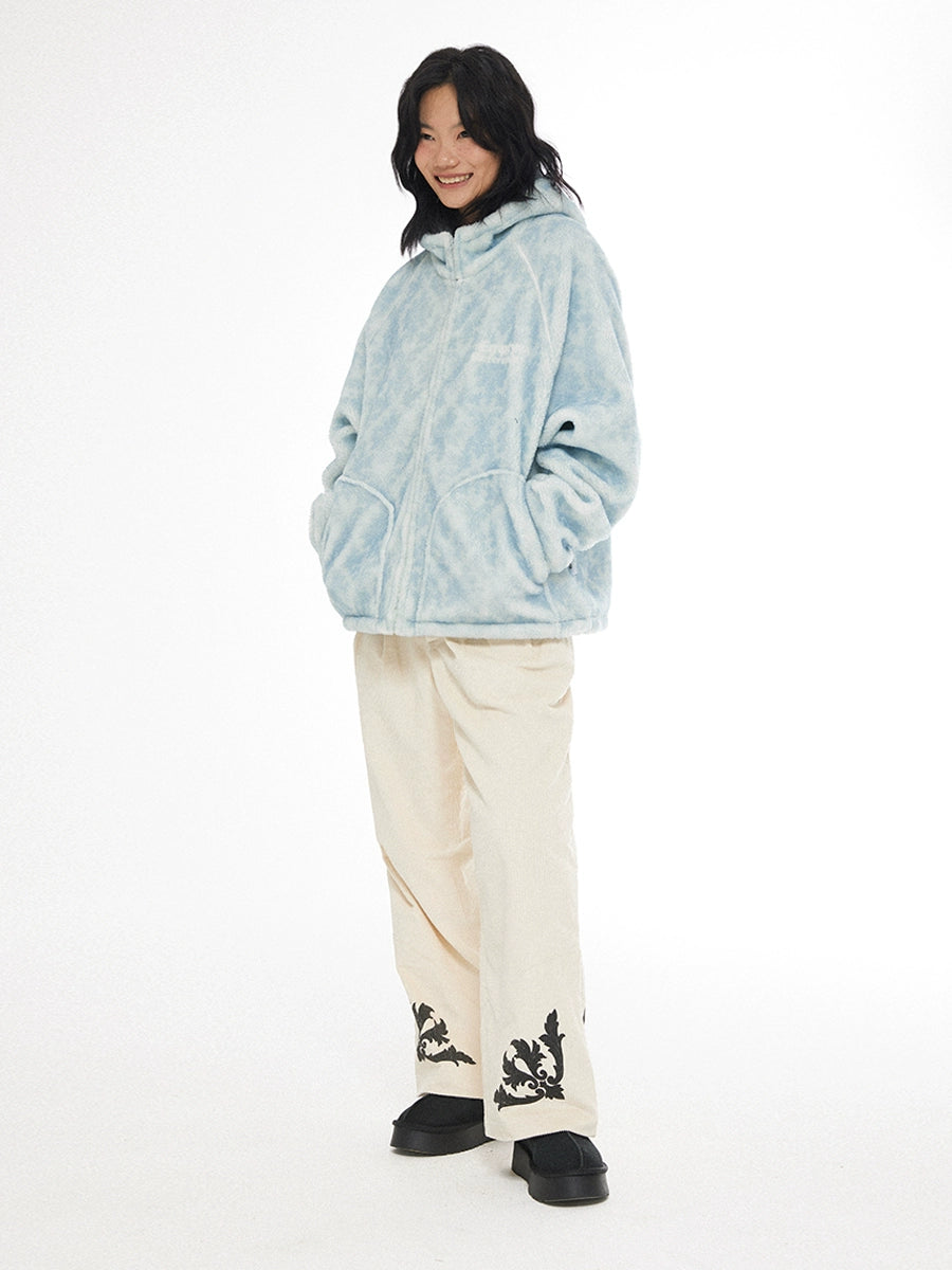 EMPTY REFERENCE Flower Print Corduroy Suit Pants | Face 3 Face