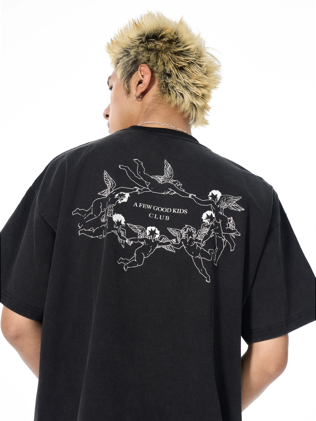 AFGK Rock Punk Print Vintage Washed Tee | Face 3 Face