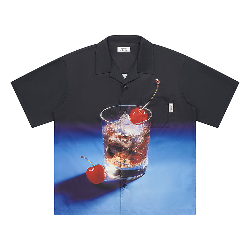 EMPTY REFERENCE Fantasy Wine Glass Short Sleeve Shirt