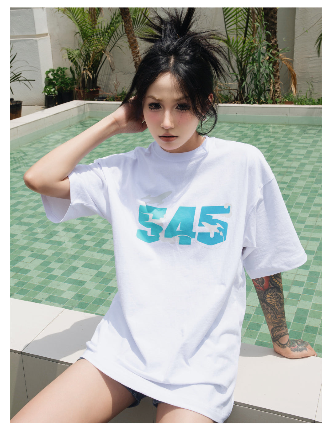 S45 Airplane Gradient Logo Tee | Face 3 Face