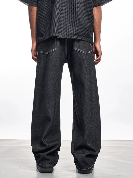 F3F Select Black Basic Wide Leg Jeans | Face 3 Face