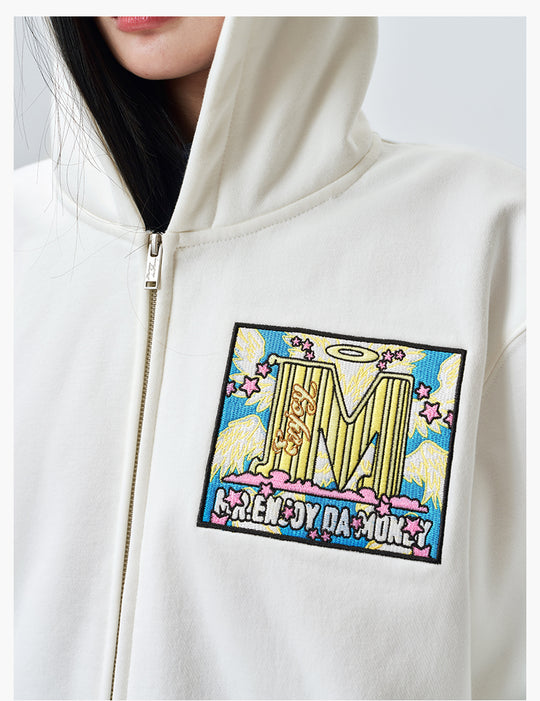MEDM Angel & Devil Horns Zip-Up Hoodie | Face 3 Face
