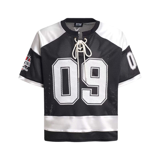 F3F Select Color Block Lace Up Mesh Short Sleeve Hockey Jersey | Face 3 Face