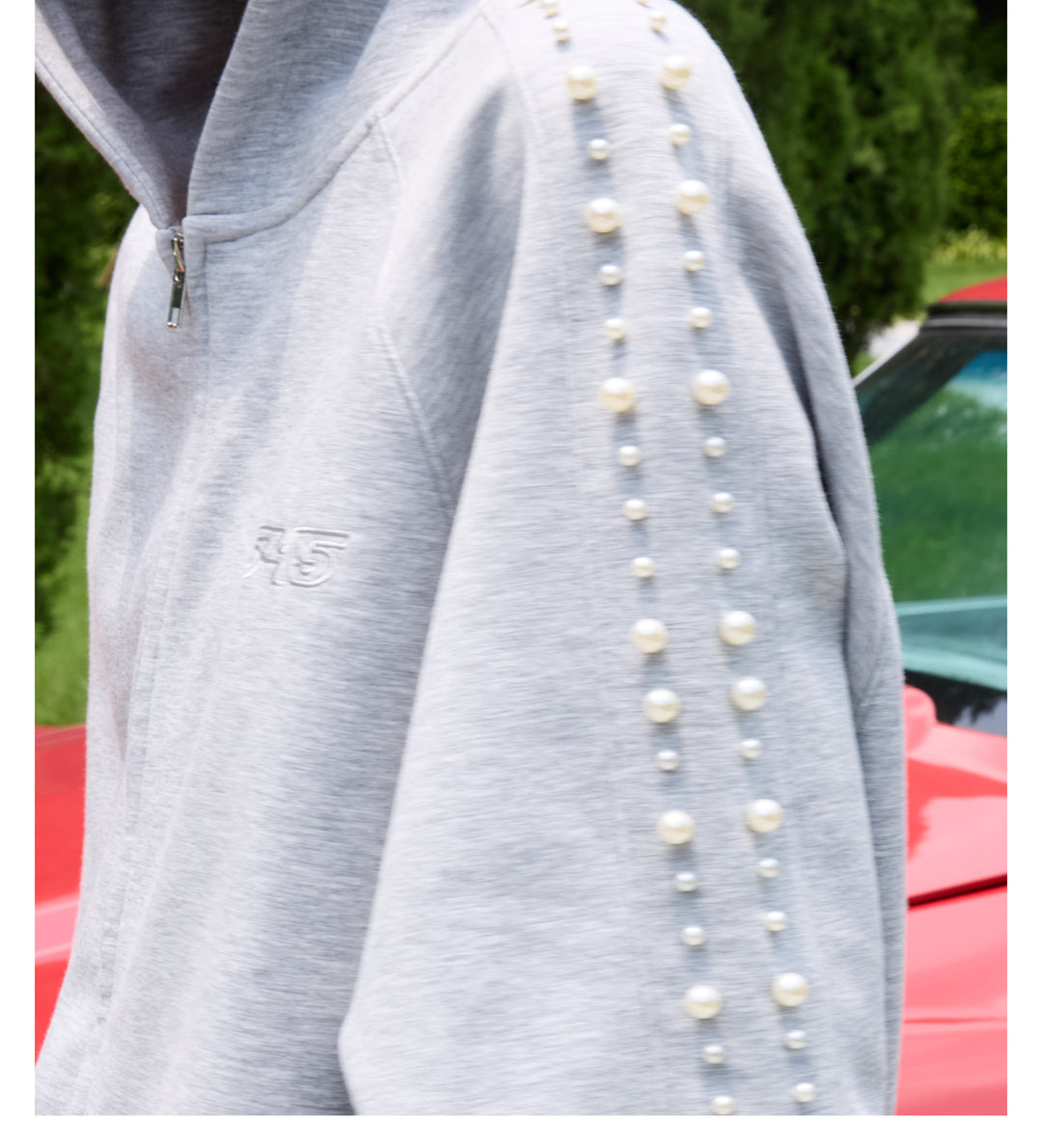 S45 Pearl Line Zip Up Hoodie | Face 3 Face