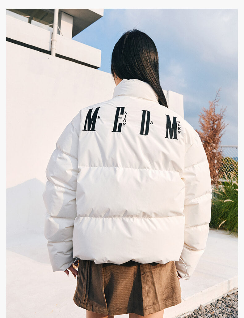 MEDM Logo Velcro Down Jacket | Face 3 Face
