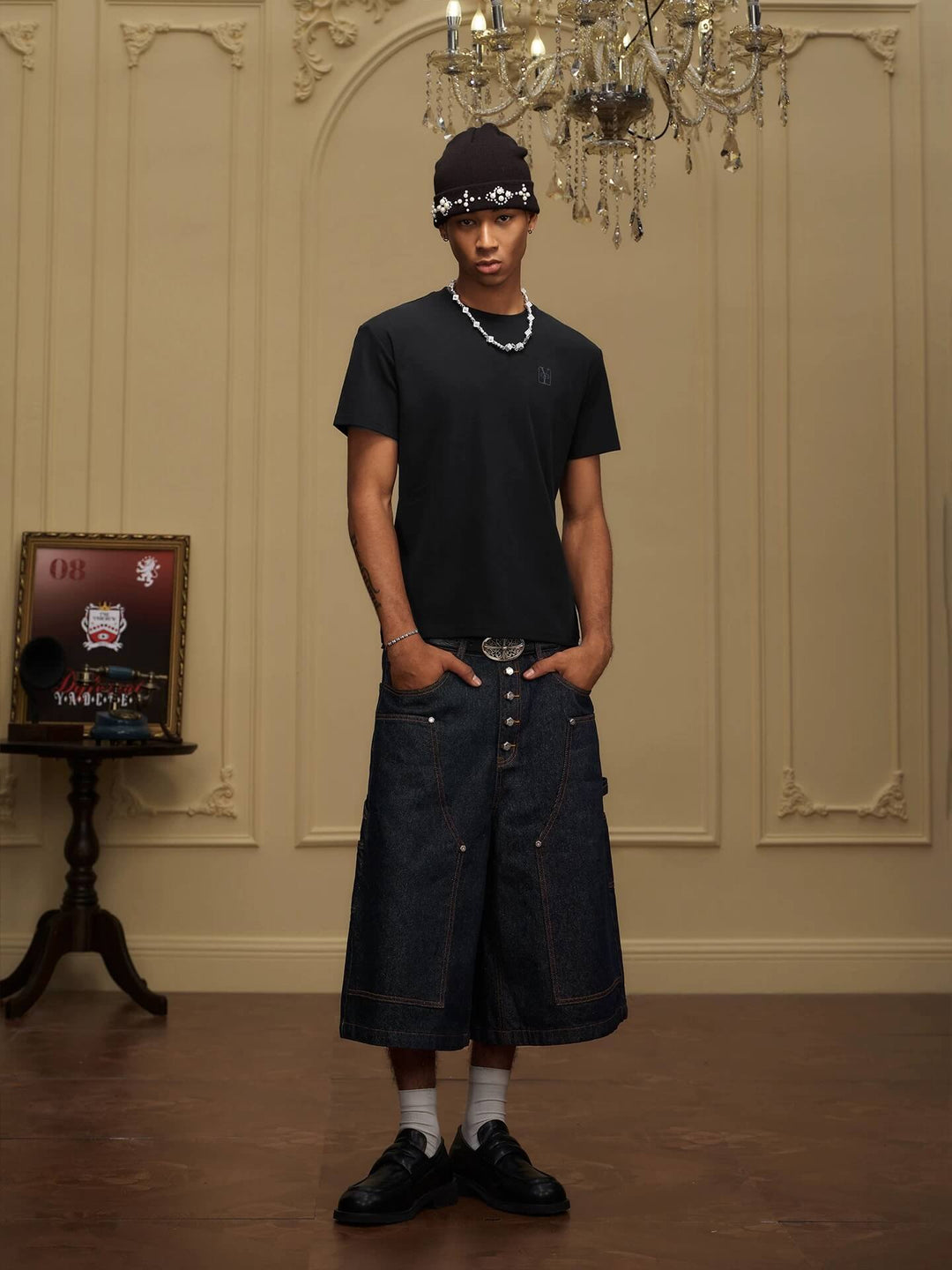 YADcrew Box Logo Slim Fit Basic Tee | Face 3 Face