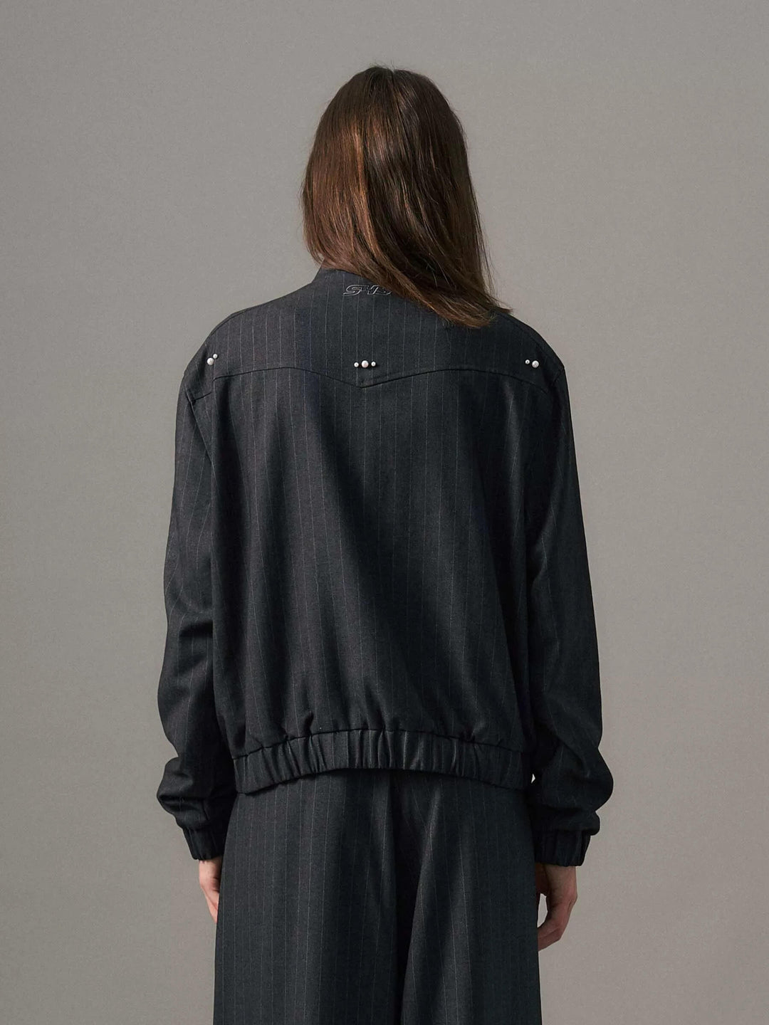 S45 Pearl Embellished Harrington Jacket | Face 3 Face