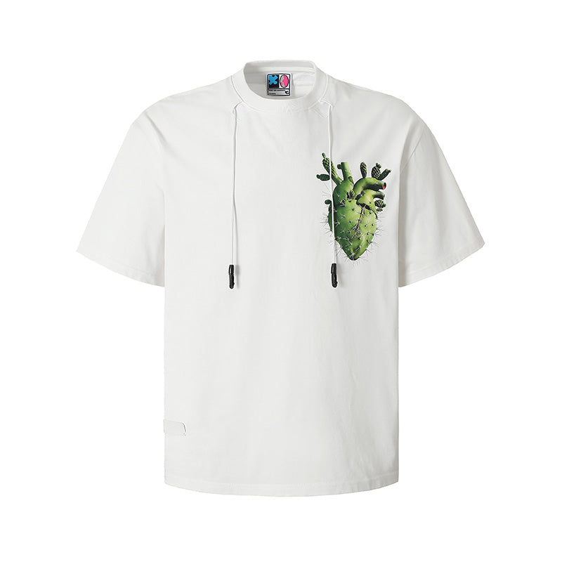 YADcrew Cactus Heart Printed Tee | Face 3 Face