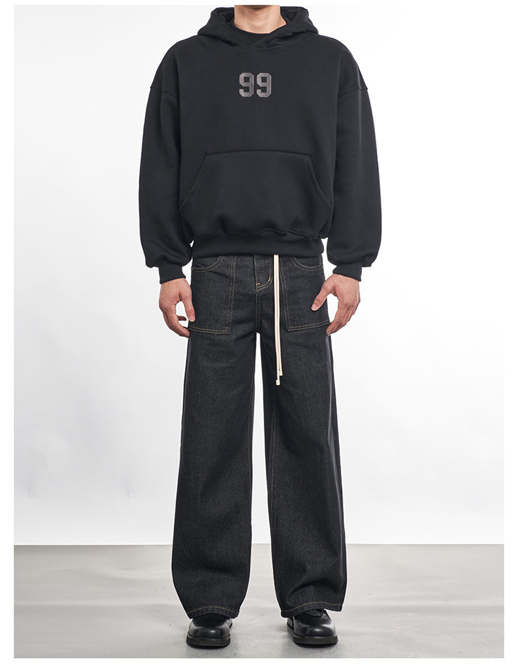 F3F Select Drawstring Belt Patch Pocket Jeans | Face 3 Face