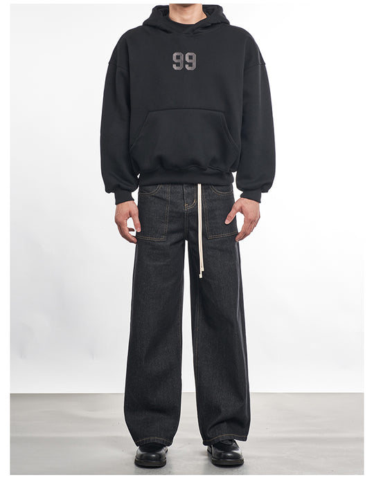 F3F Select Drawstring Belt Patch Pocket Jeans | Face 3 Face