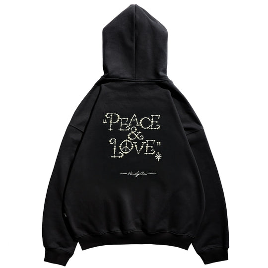 Remedy PEACE LOVE Pearl Embroidered Hoodie | Face 3 Face