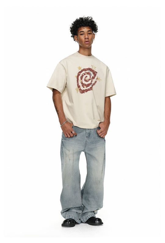 ANTIDOTE Psychedelic Star Swirl Printed Tee | Face 3 Face