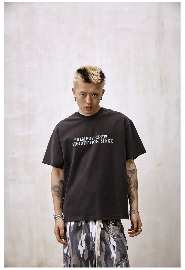 Remedy Faded Print Destruction Tee | Face 3 Face