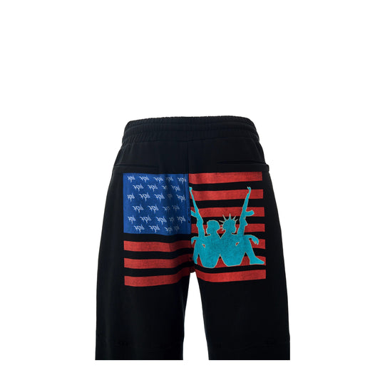 KARMANISTIC Distressed Flag Print Jogger Sweatpants | Face 3 Face