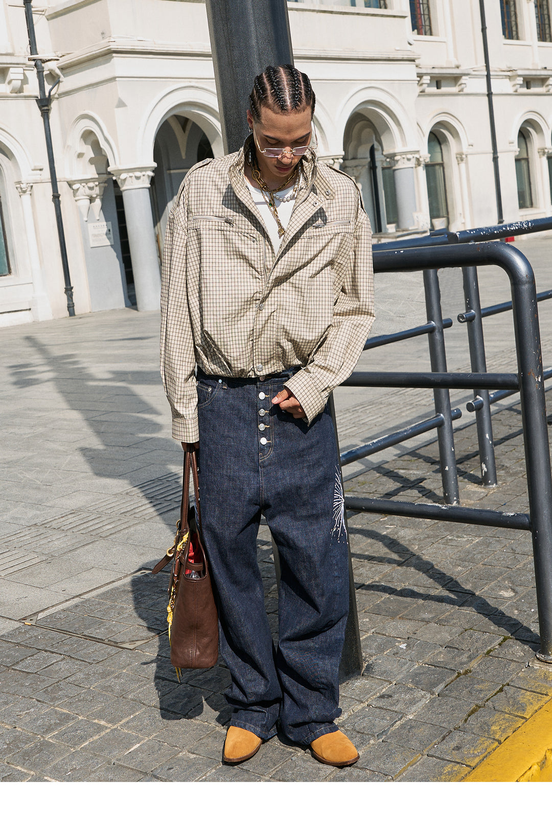 STEEPC Plaid Short Jacket | Face 3 Face