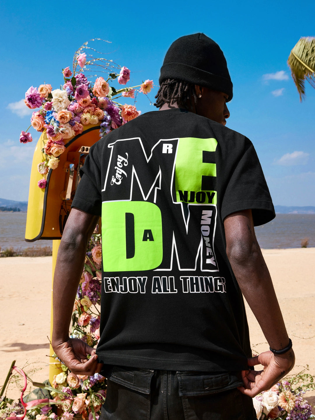 MEDM Colorblock Logo Print Tee | Face 3 Face