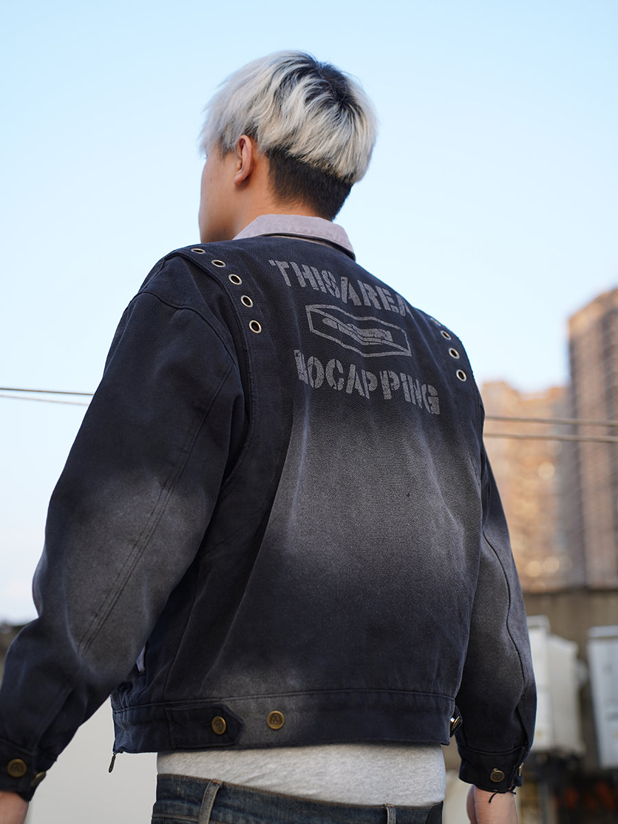TGFCLUB Washed Detroit Work Jacket | Face 3 Face