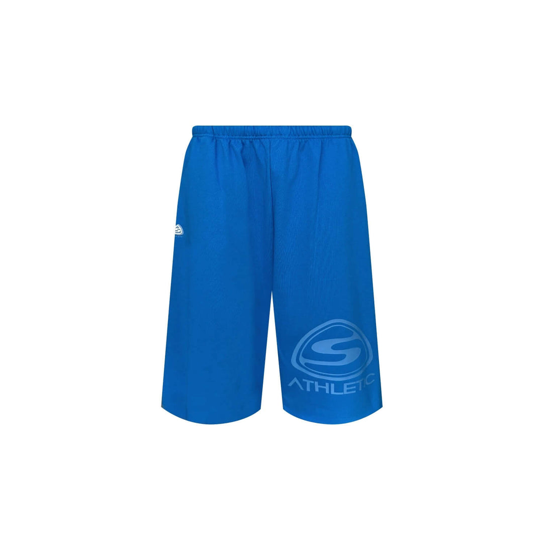 S45 Basic Heavyweight Logo Print Cutoff Baggy Sweat Shorts