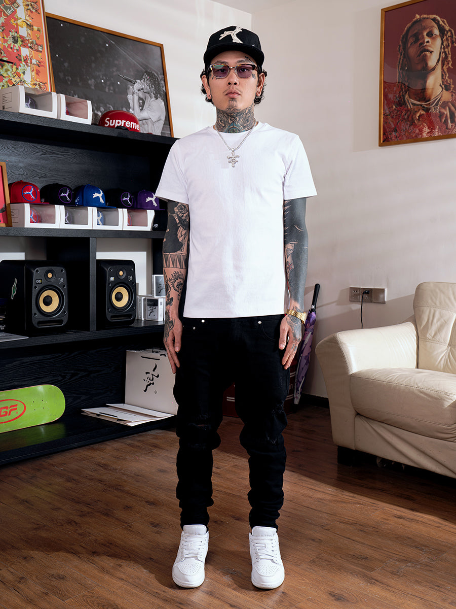 TGFCLUB Slim Fit Stretch Basic Tee | Face 3 Face