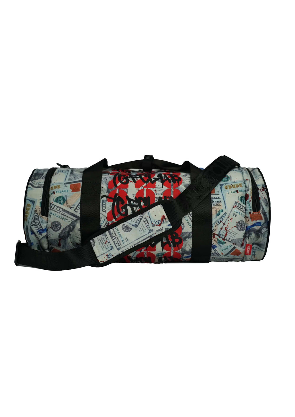 TGFCLUB Graffiti Dollar Bill All Over Printed Duffle Bag | Face 3 Face