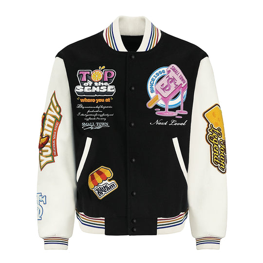 Small Town Kid Sweet Town Varsity Jacket | Face 3 Face